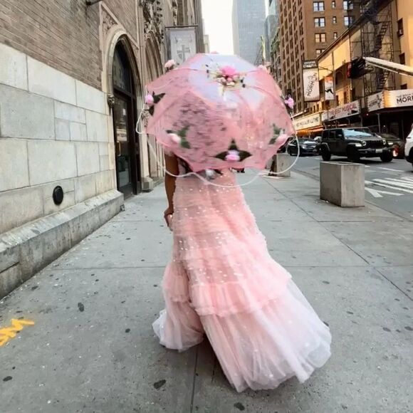 WEDDING BRIDAL UMBRELLA BRIDAL SHOWER TEA PARTY - Picture 5 of 11